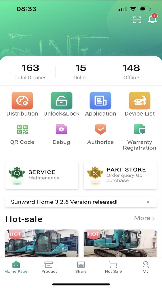 #1. Sunward Home (iOS) 由: 山河智能装备股份有限公司