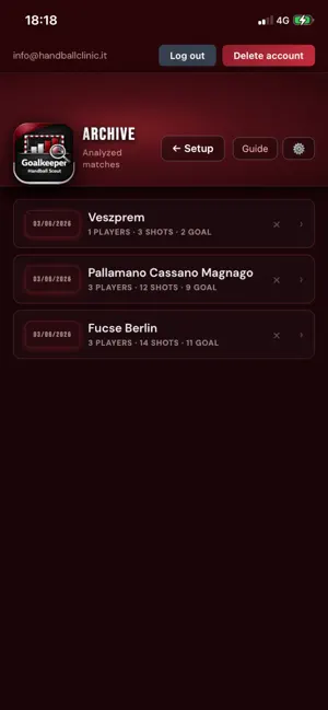 Goalkeeper Handball Scout screenshot 3