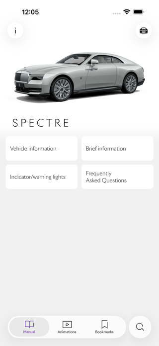 Rolls-Royce Vehicle Guide Screenshot 1 of 3