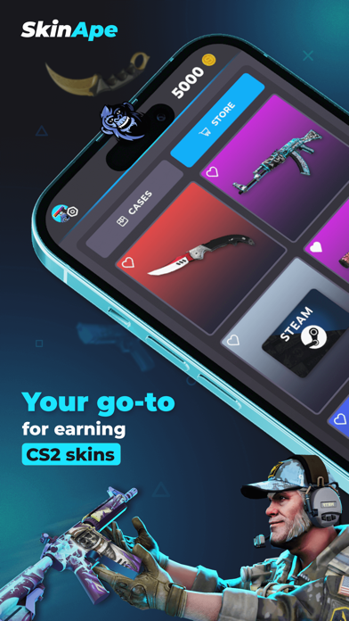 Skin Ape CSGO: CS Skins, Cases Screenshot 1 - AppWisp.com Skin Ape CSGO: CS Skins, Cases Screenshot 1 - AppWisp.com