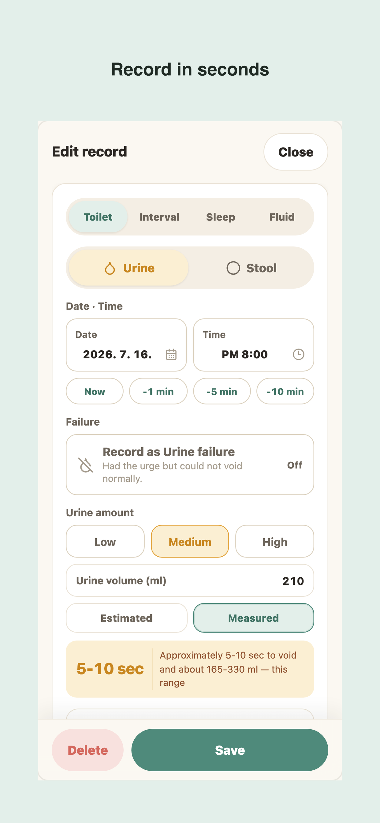 Voiding Log screenshot 2