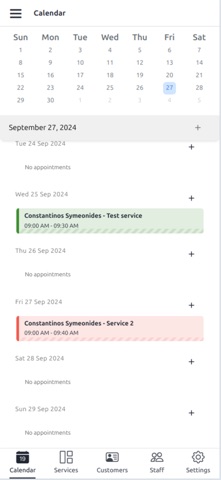 Manito Appointments screenshot