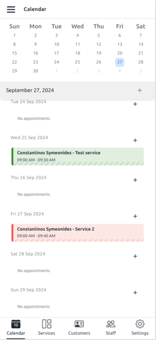 Manito Appointments Screenshot 2 of 3