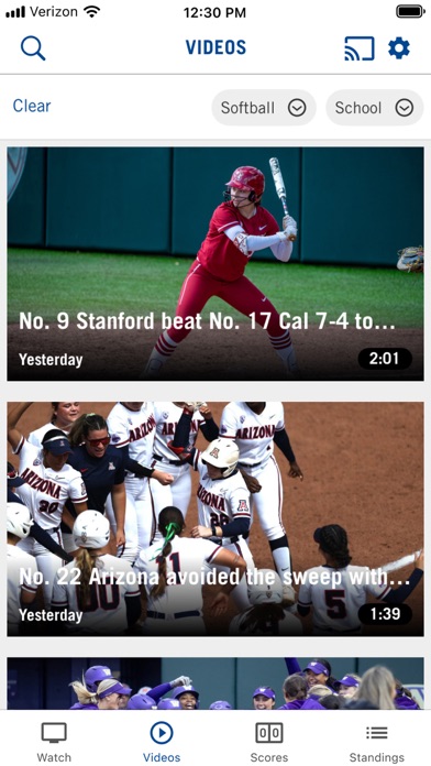 Pac-12 Now Screenshot