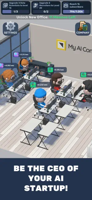 AI Company: Startup Simulator screenshot 1