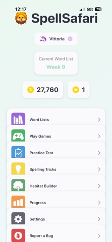 Spell Safari iPhone screenshot