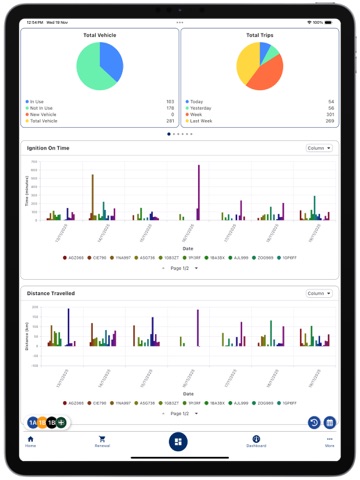 Fleetminder Fleet Management iPad screenshot