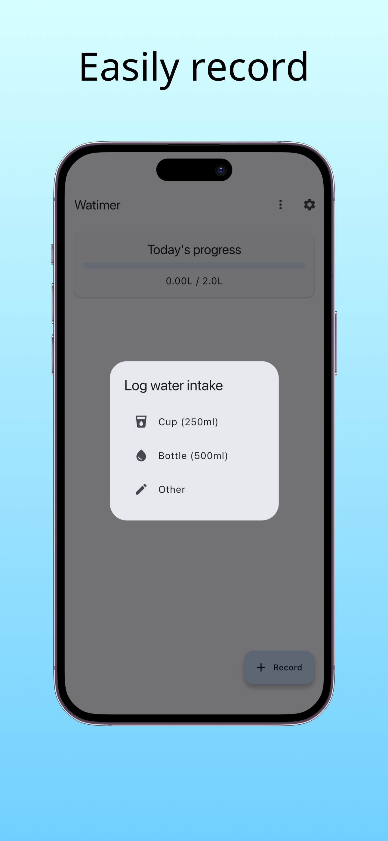 Watimer - Hydration Reminder screenshot 3