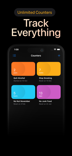 ‎Quitting Habits Tally by DS Screenshot