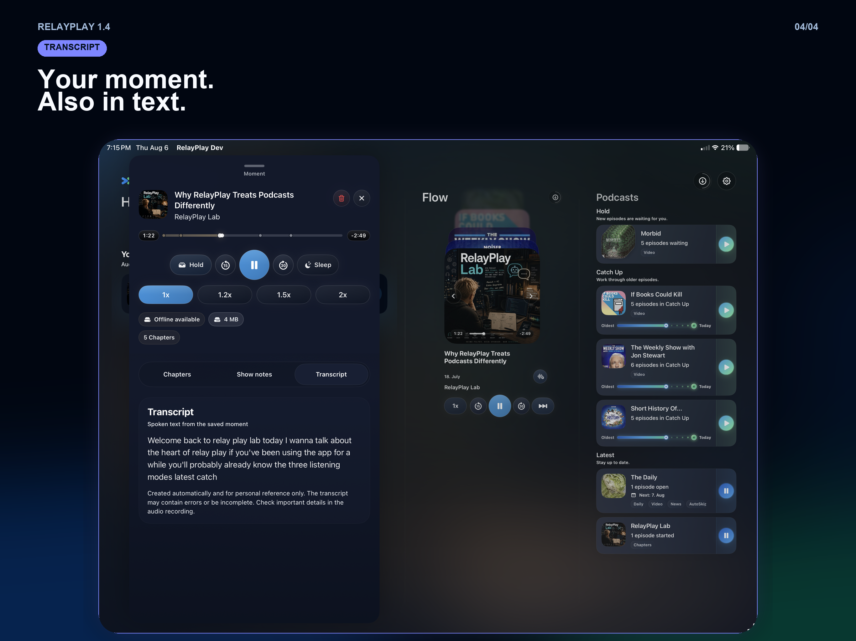 RelayPlay: Podcast Player screenshot 12