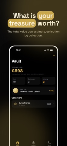 Numo: coin collection iPhone screenshot