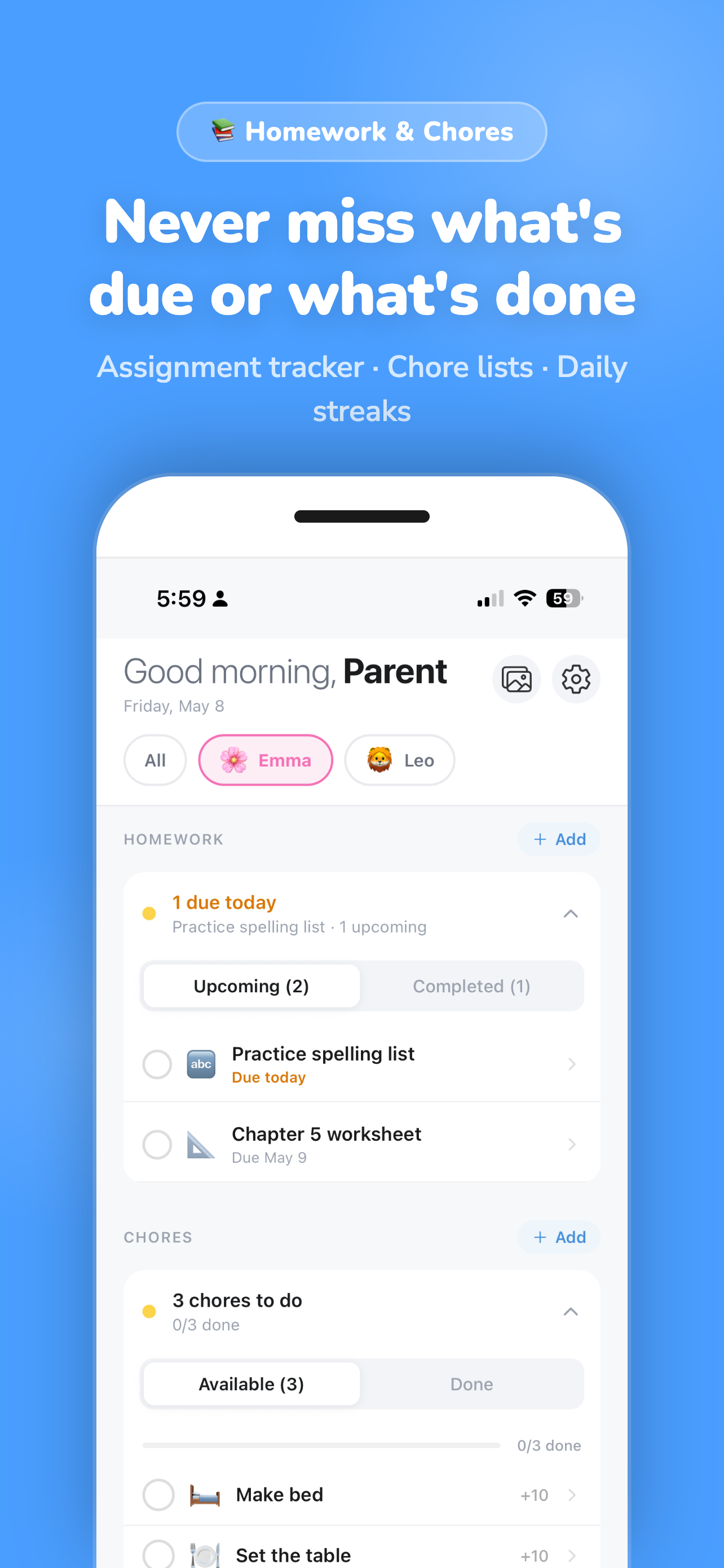Kinora - Child Organizer