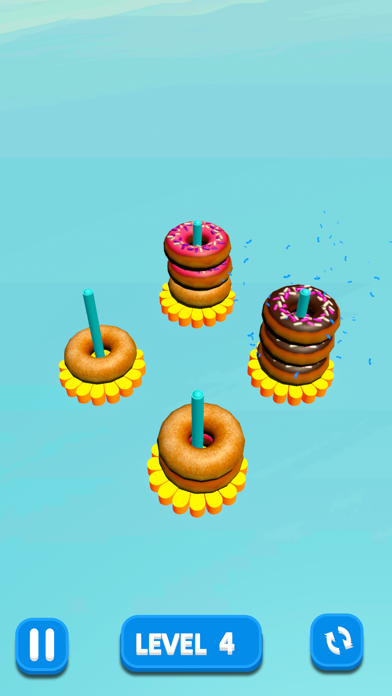 Donut Sort Color Puzzle Gamesのおすすめ画像2