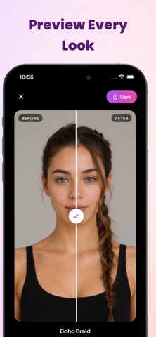 Hairstyle AI: Haircut Filter iPhone screenshot
