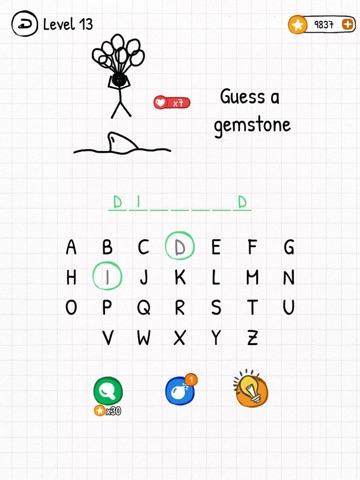 Hangman Words - Guess Word iPad screenshot