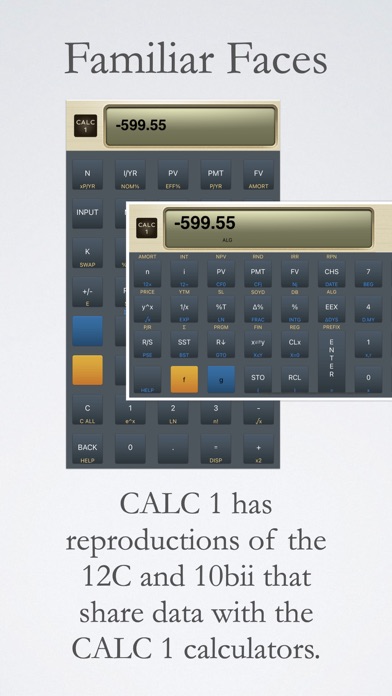 CALC 1 Financial Calculator Screenshot