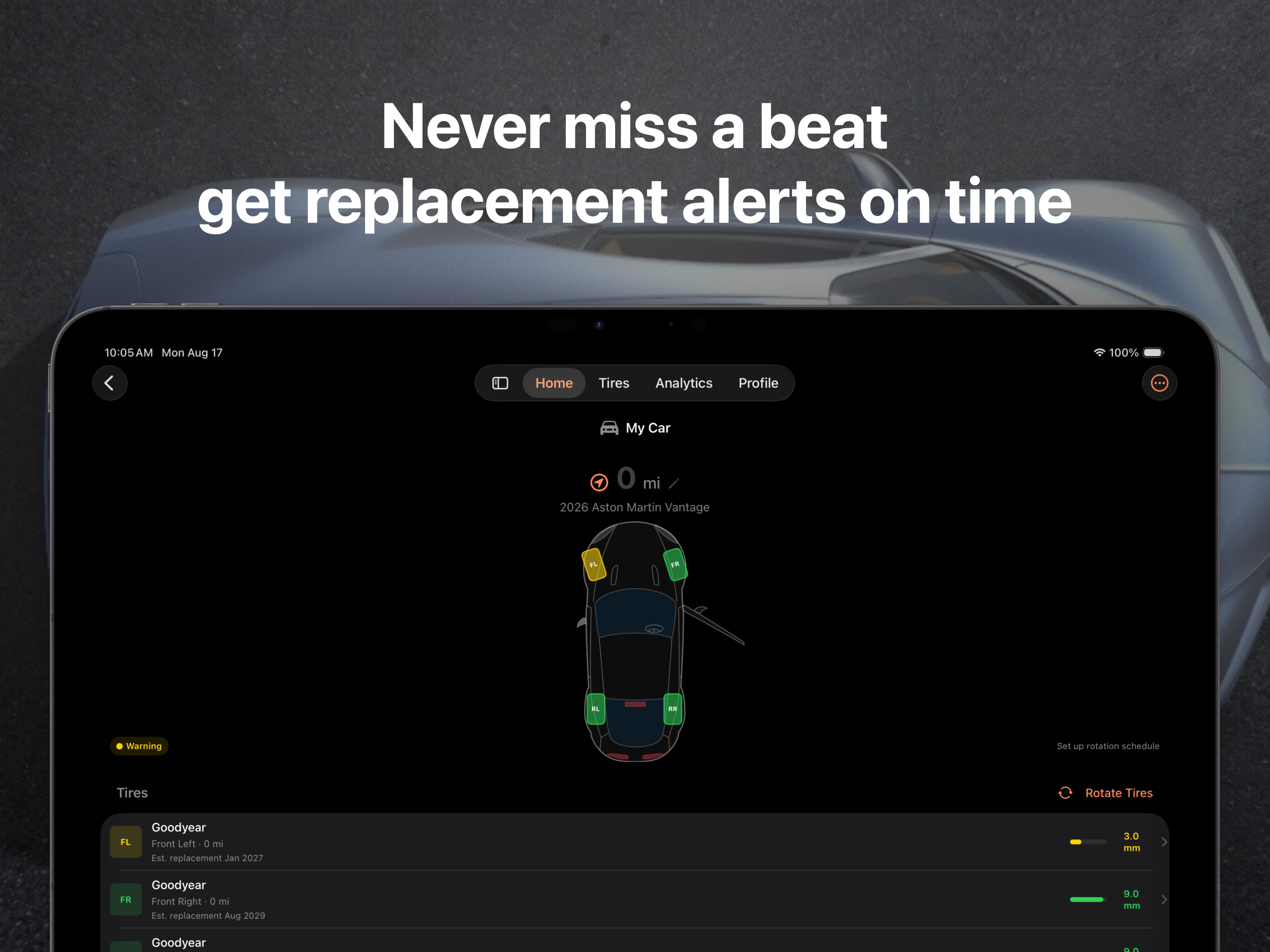 Tread – Tire Health Tracker screenshot 12