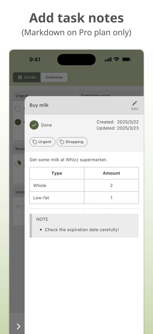 #3. Whizz - Task Progress Manager (iOS) Ved: Moss