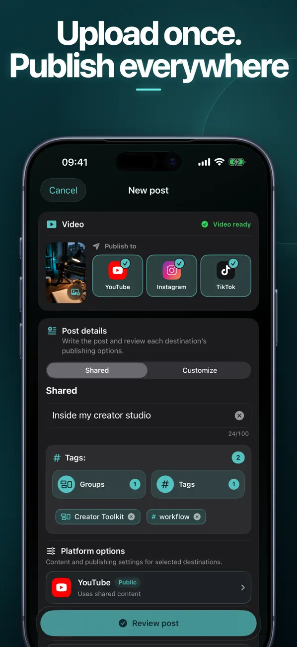 Screenshot #1 pour CrossPost Pro