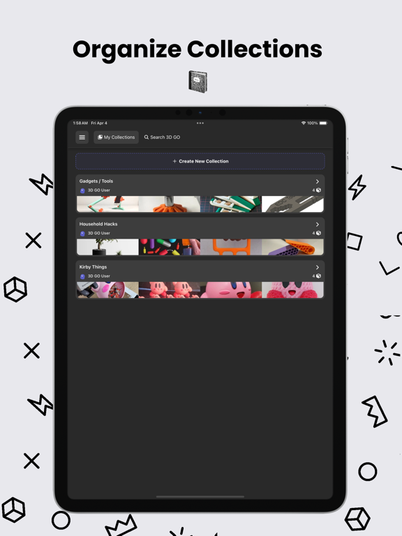 3D GO | 3D Printing Models iPad screenshot 4 - Utilities app