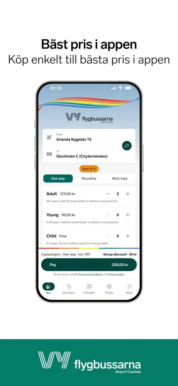 Screenshot #2 pour Vy flygbussarna