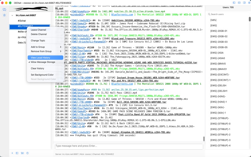i3Chat - IRC Client screenshot
