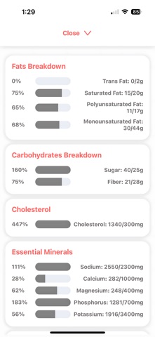 NoBS Calorie Tracker Screenshot 3 of 5