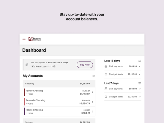 Screenshot #5 pour Educators WI Mobile Banking