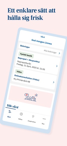 Hälsa och vård iPhone screenshot 1