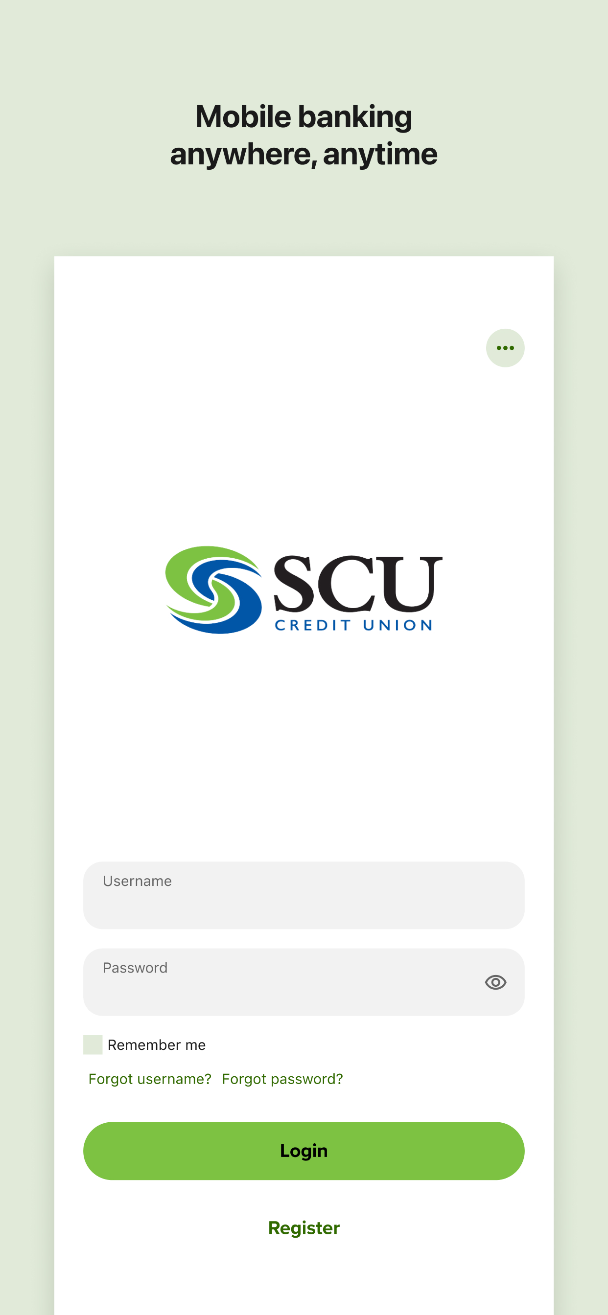 SCU Credit Union Online