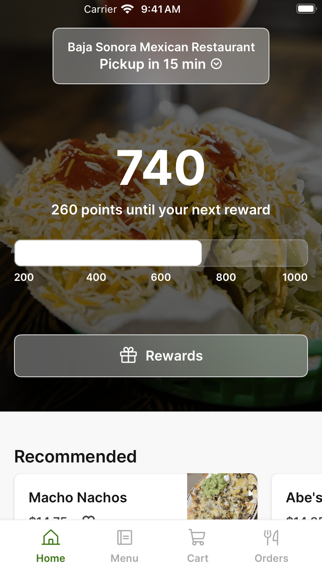 Baja Sonora Mexican Restaurant iPhone screenshot 1 - Food & Drink app