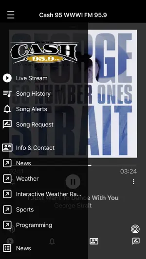 CASH 95.9 WWWI-FM screenshot 2