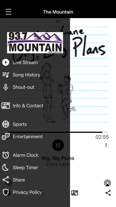 93.7 The Mountain iPhone screenshot 2 - Entertainment app