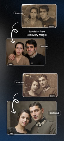 Restore Old Photos: ClearPast iPhone screenshot
