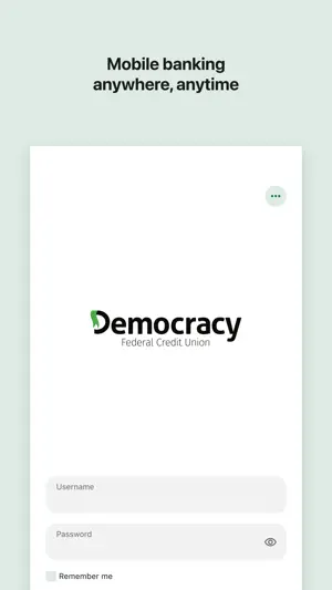 Democracy FCU Mobile screenshot 1