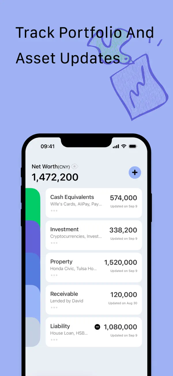 #3. Percento - Net Worth Tracker (iOS) By: 健宗 郝