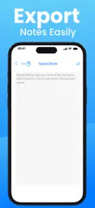 AI Transcription: Speak2Note screenshot #4 for iPhone