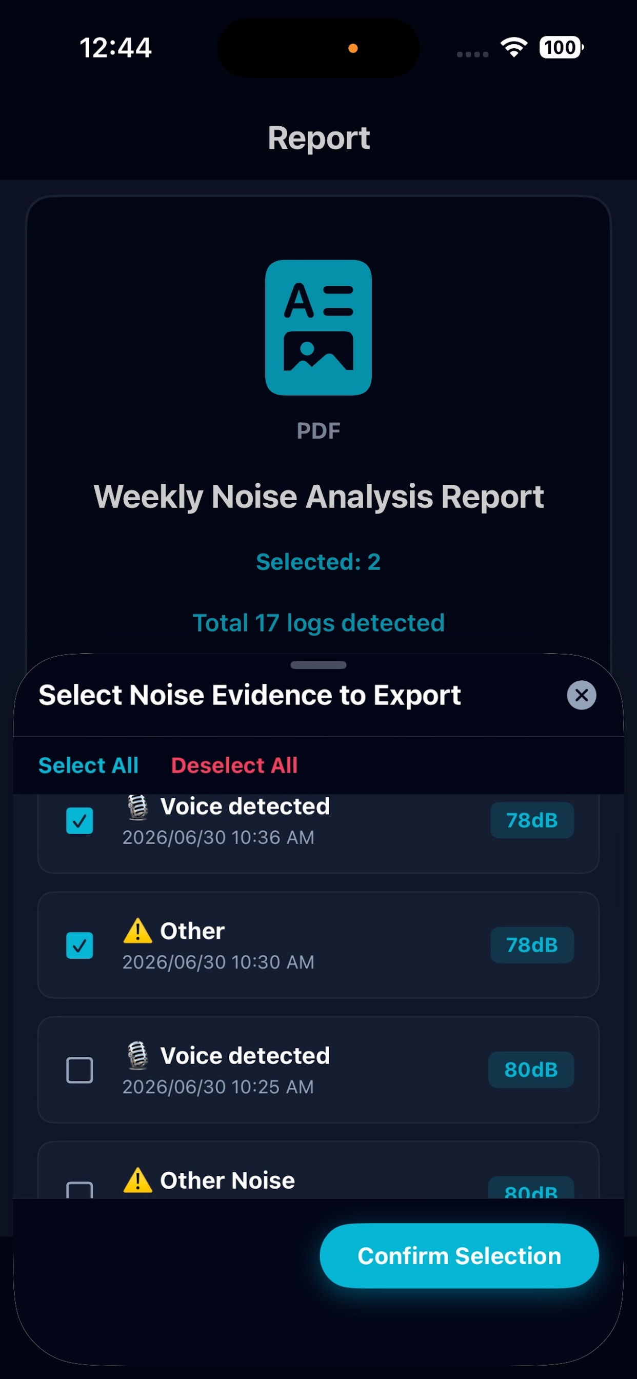 FloorLog - Noise Recorder & dB screenshot 3