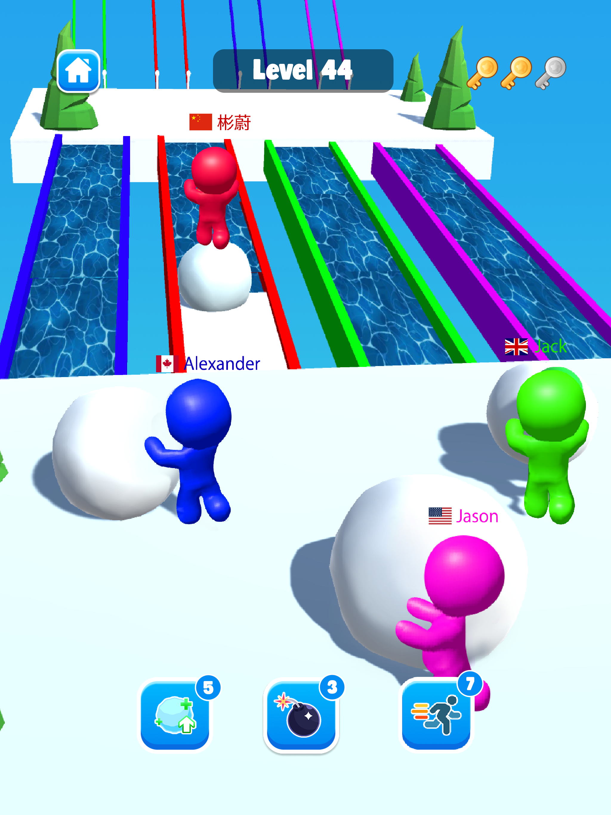 Xmas Snow Race: 3D赛车游戏 screenshot 12