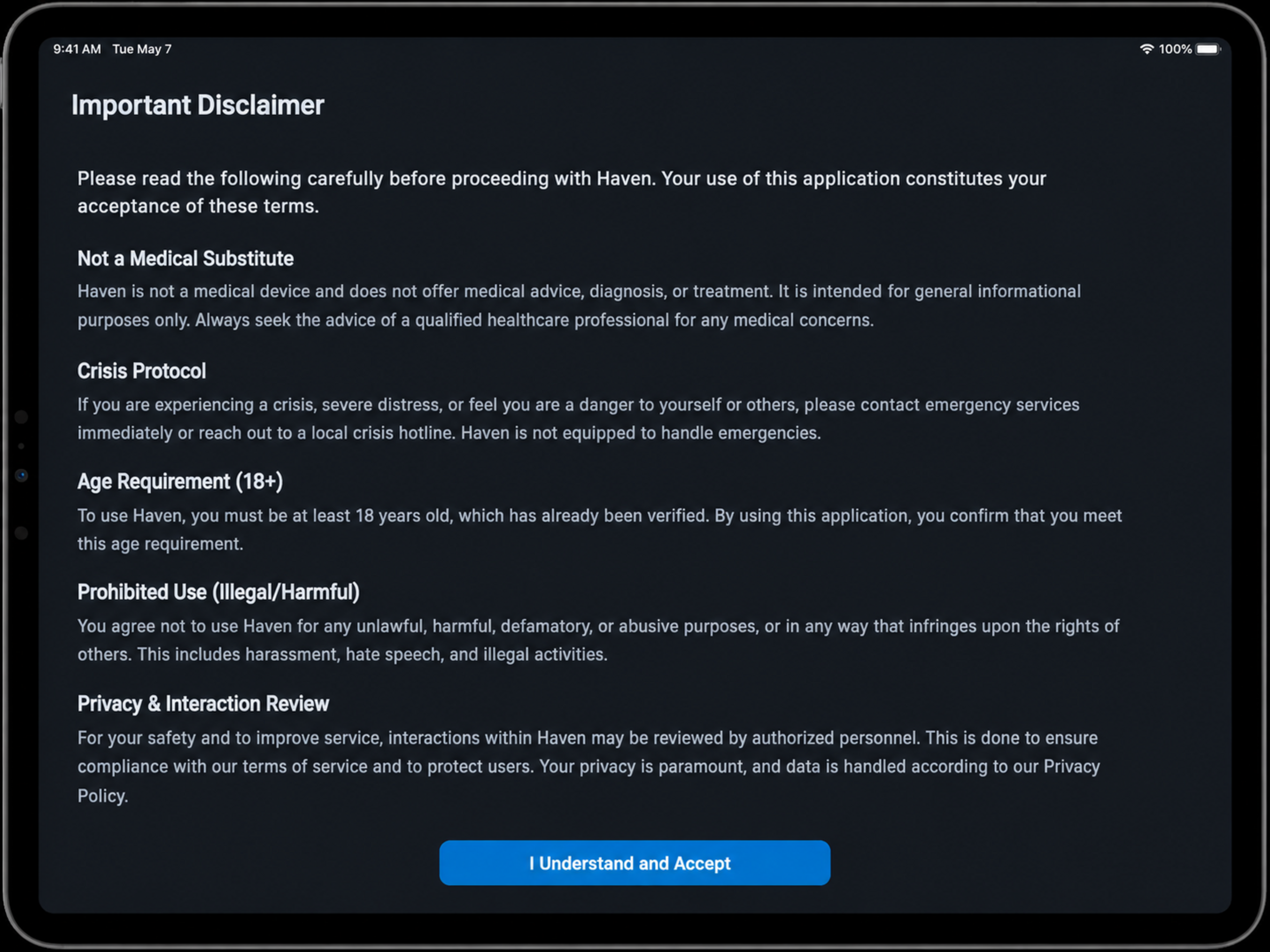 Haven: Chat & Voice AI Friend screenshot 7