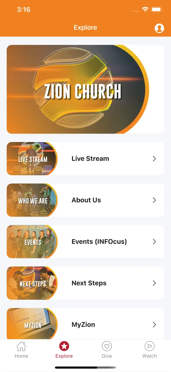 Screenshot #2 pour Zion Church Mobile App