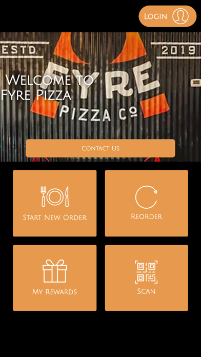Fyre Pizza iPhone screenshot 1 - Food & Drink app