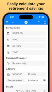 compound interest calc + iphone screenshot 1