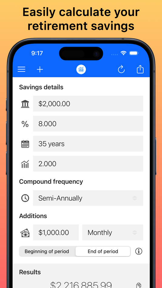 #1. Compound Interest Calc + (iOS) 게시자: Adam Fahlman