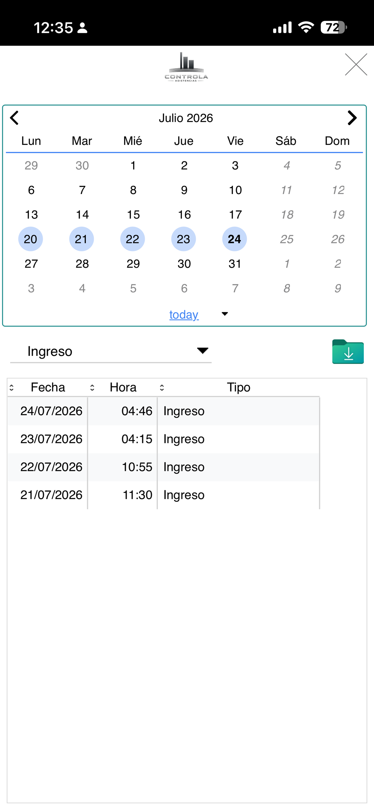 Controla Asist screenshot 3