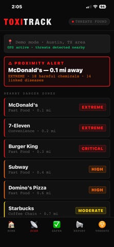 TOXITRACK – Food Danger Alerts screenshot