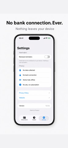 Subscription Tracker Renewals Screenshot 3 of 3