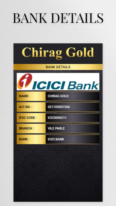 Chirag Bullion Screenshot