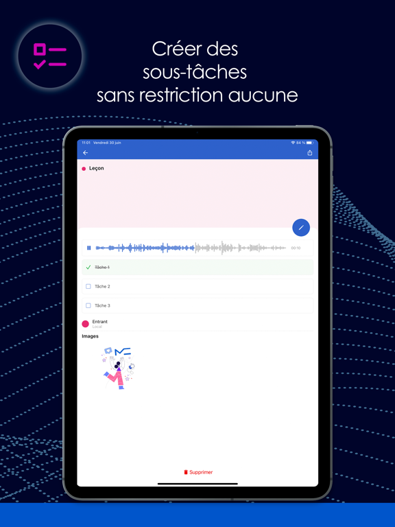 Screenshot #6 pour Rappels et Notes: Widget vocal