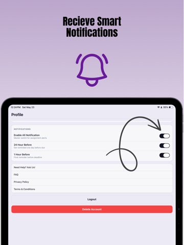 CollegeCal: Due Date Tracker iPad screenshot 6
